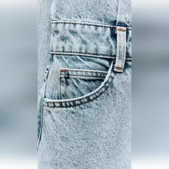 ZARA Z1975 DENIM MINI DRESS - Picture 6 of 7